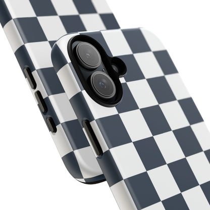 Checkered Pattern iPhone Case, iPhone Cover, Modern iPhone Accessory, Gift for Him, Trendy Mobile Protection