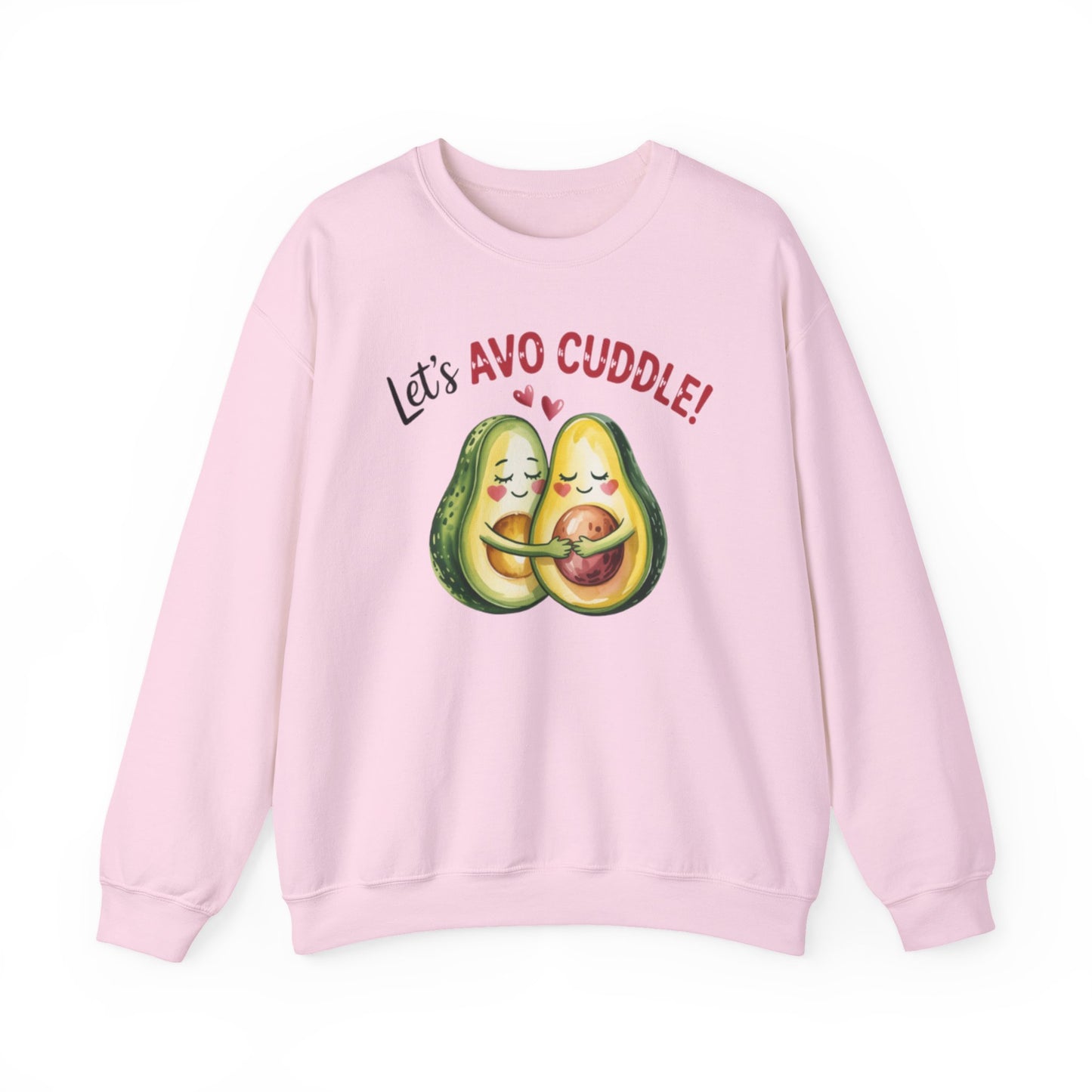 Let's Avo Cuddle Sweatshirt | Cute Avocado Crewneck for Couples | Cozy Matching Gift | Anniversary Gift | Cute Date Night Sweater