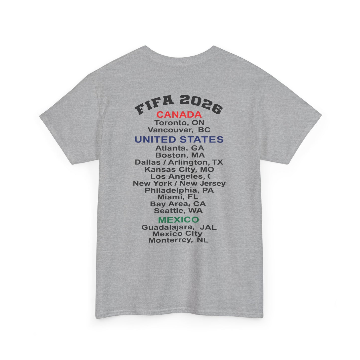 World Cup 2026 T-Shirt, Soccer Crest Tee, USA Canada Mexico Host Cities Shirt, Football Fan Apparel, Match Day Outfit, Tournament Gift