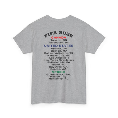 World Cup 2026 T-Shirt, Soccer Crest Tee, USA Canada Mexico Host Cities Shirt, Football Fan Apparel, Match Day Outfit, Tournament Gift
