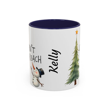 Personalized Holiday Coffee Mug, Cute Snowman Design, Winter Drinkware, Festive Gift, Custom Name Mug, Christmas Day Gift
