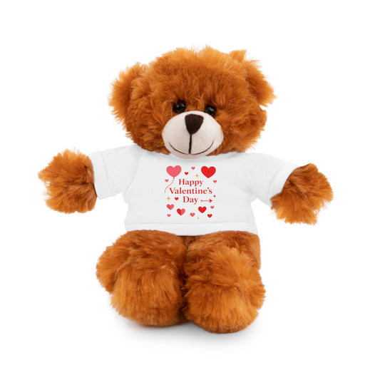 Valentine's Day Teddy Bear with Shirt | Stuffed Animal Plush Gift | Cute Valentine Bear for Kids, Her or Him