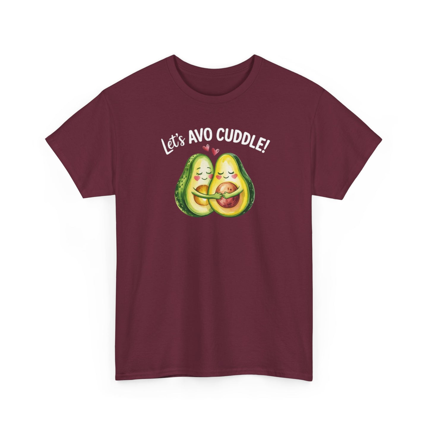 Let's Avo Cuddle Avocado Shirt | Cute Pun Food Lover Tee | Couples Matching Shirt | Anniversary Gift for Him Her | Funny Avocado Tee