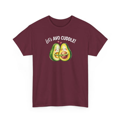 Let's Avo Cuddle Avocado Shirt | Cute Pun Food Lover Tee | Couples Matching Shirt | Anniversary Gift for Him Her | Funny Avocado Tee