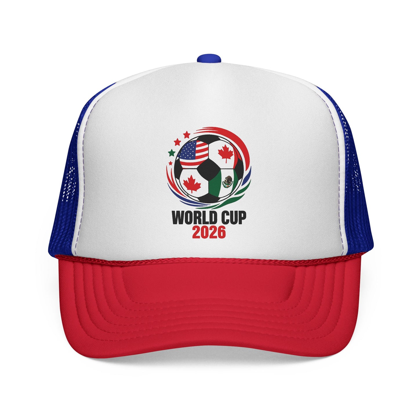 World Cup 2026 Trucker Hat, Soccer Ball Flag Cap, Adjustable Mesh Back Hat, Football Fan Gift, Match Day Accessory, Team Pride Baseball Cap