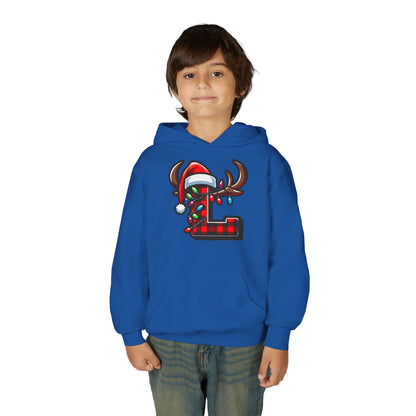 Personalized Festive Reindeer Hoodie for Kids, Christmas Sweatshirt hoodie, Holiday Gift, Cozy Winter Attire, Personalized Youth Hoody