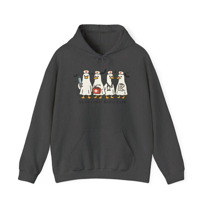 Silly Goose Nurse Hoodie - Unisex Heavy Blend Sweatshirt, Funny Gift for Friends, Cozy Casual Wear, Perfect for Birthdays, Celebrations
