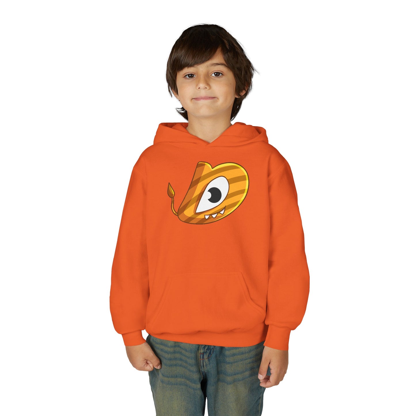 Whimsical Youth Hoodie with Playful Design, Cute Sweatshirt for Kids, Fun Gift for Birthdays, Cozy Winter Wear, Cartoon Style