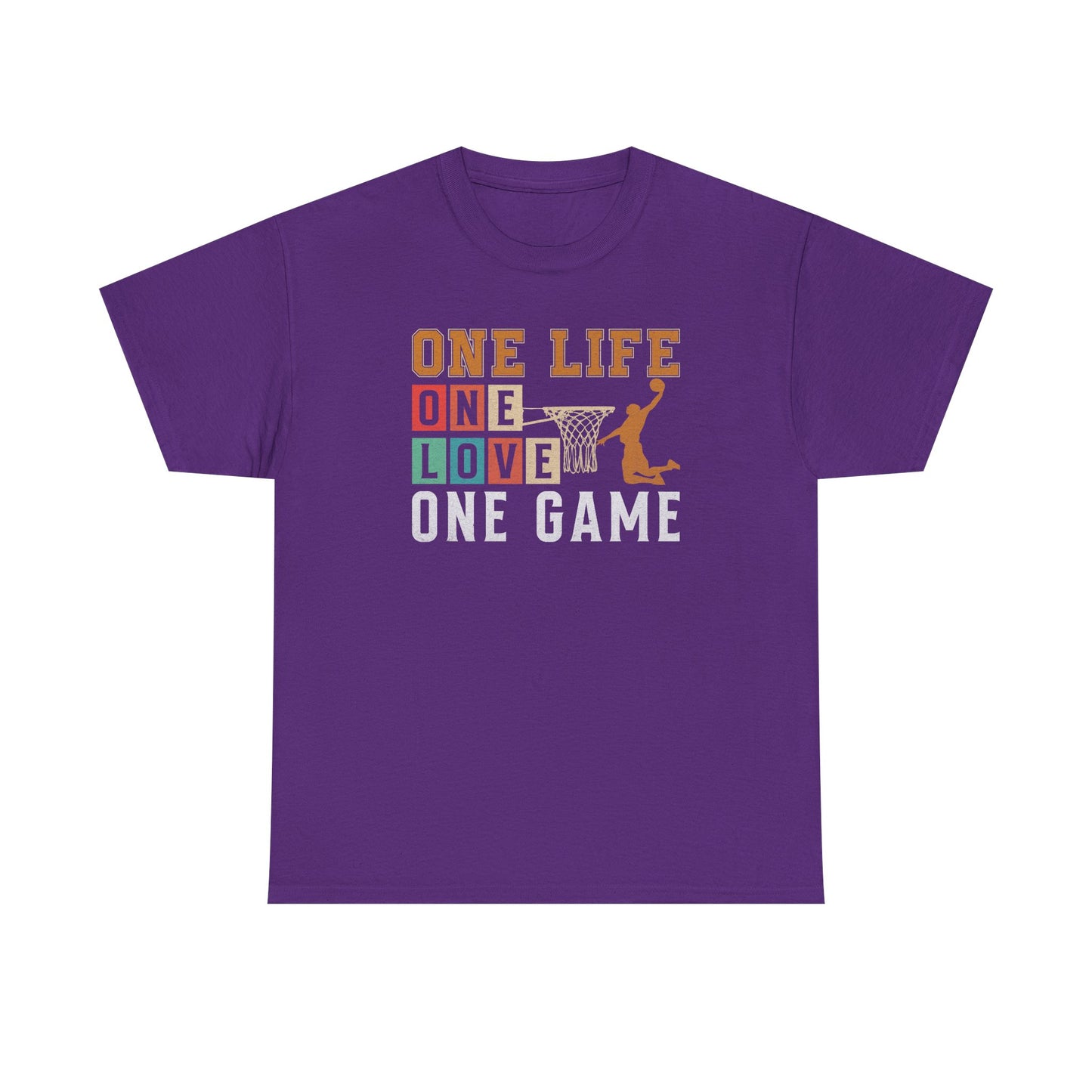 Basketball Life Love Game Tee, Unisex Cotton Shirt, Sports Lover, Gift for Basketball Fans, Motivational Tees, Comfortable Streetwear