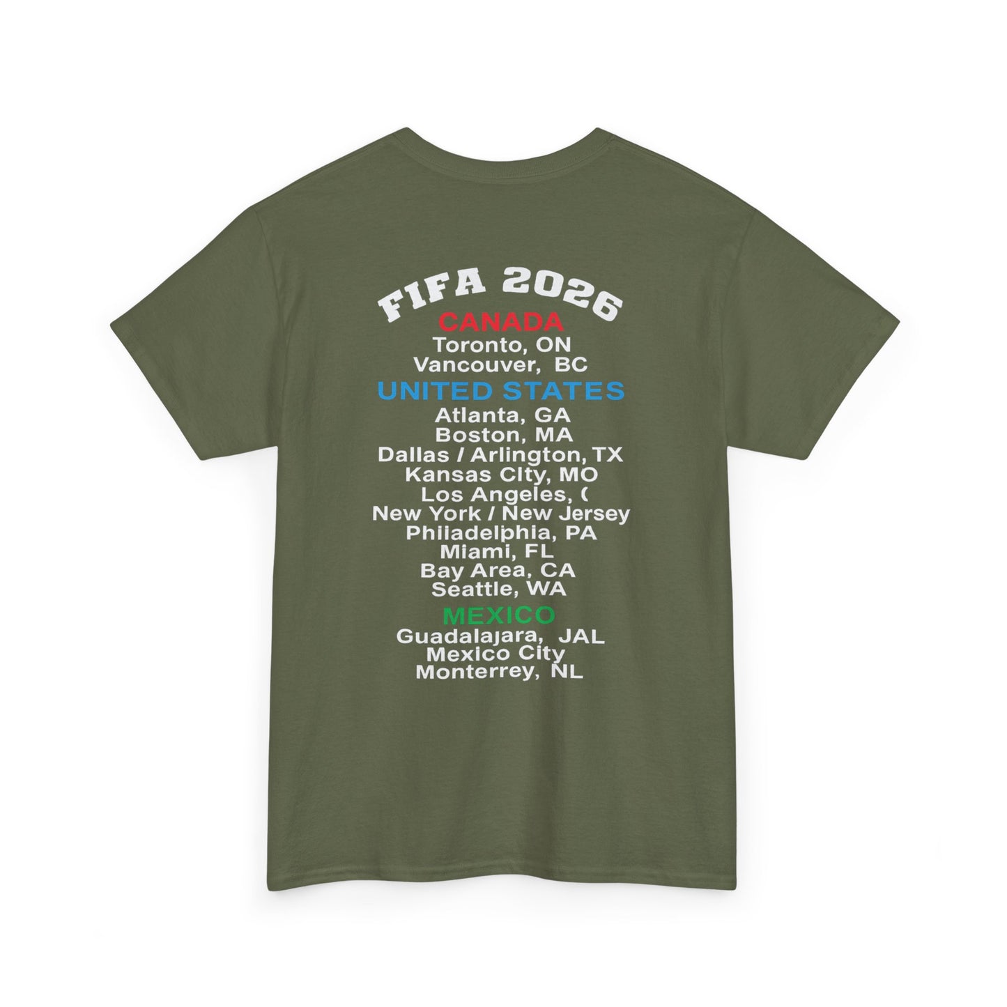 World Cup 2026 T-Shirt, Soccer Crest Tee, USA Canada Mexico Host Cities Shirt, Football Fan Apparel, Match Day Outfit, Tournament Gift