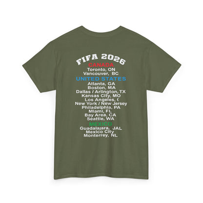 World Cup 2026 T-Shirt, Soccer Crest Tee, USA Canada Mexico Host Cities Shirt, Football Fan Apparel, Match Day Outfit, Tournament Gift