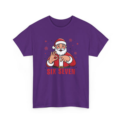 Six Seven Santa Funny Christmas T-Shirt  Humorous Holiday Tee for Men & Women | Trendy Santa Graphic Shirt | Gift for Friends