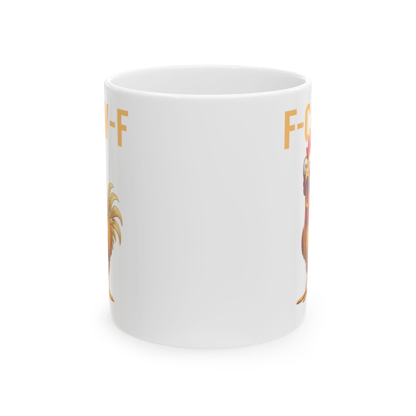 Funny Chicken Mug F-Caw-ny Coffee Mug, Adult Humor Farm Mug, Chicken Meme Cup, Farm Animal Gift, 11oz 15oz