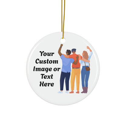 Personalized Little Hug Ornament, Cute Christmas Tree Decoration for Friends, Family, or Coworkers, Funny Holiday Gift, Friendship Keepsake