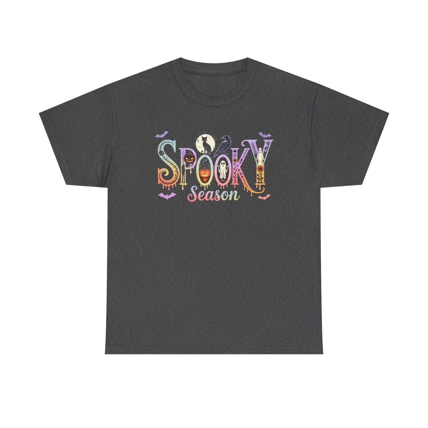 Spooky Season Unisex Cotton Tee | Halloween T-Shirt, Fall Fashion, Gift for Her, Unisex Shirt, Autumn Outfit, Halloween tshirt