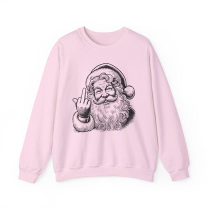 Funny Sassy Santa Sweatshirt for Holiday Fun, Christmas Gift for Friends, Cozy Winter Wear, Funny Crewneck Sweater, Unique Holiday Apparel