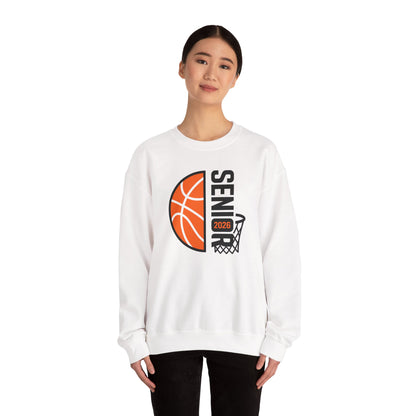 Basketball Senior 2026 Crewneck Sweatshirt | Basketball Hoop Grad Design | Gift For Senior, Sports Fan Gift, Graduation Sweatshirt, High