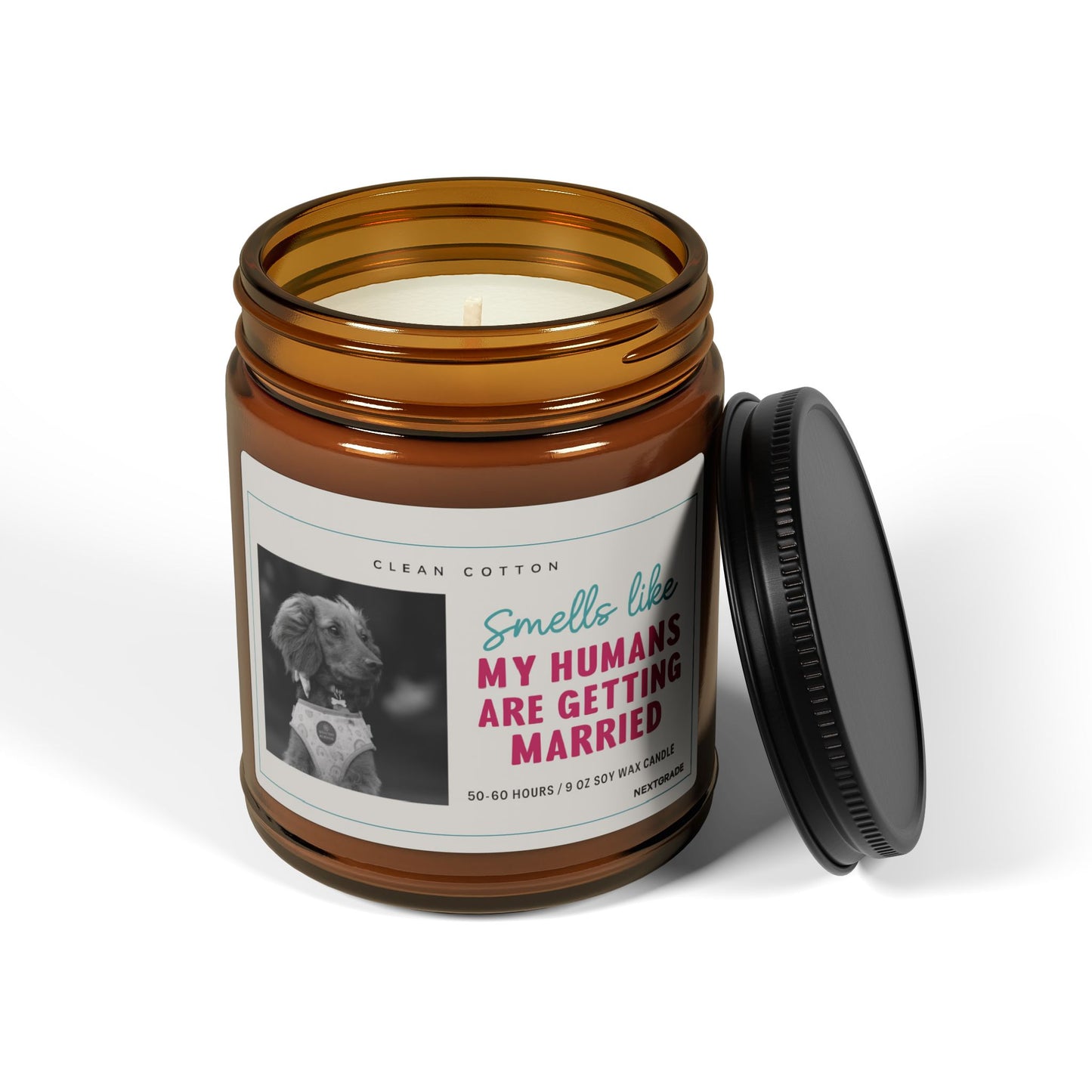 Soy Candle, Smells Like My Humans Are Getting Married | Wedding Favor, Pet Owner Gift, Home Fragrance, Celebration Decor, Aromatherapy
