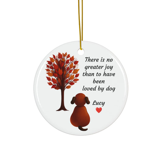Personalized Decorative Ceramic Ornaments, Heartfelt Pet Memorial, Dog Lover Gift, Unique Holiday Decorations, Custom Keepsake Ornaments