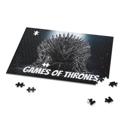 Game of Thrones Iron Throne Puzzle | 120 252 500 Piece Dark Fantasy Puzzle, Cinematic Throne Illustration, Gift for Fans & Collectors