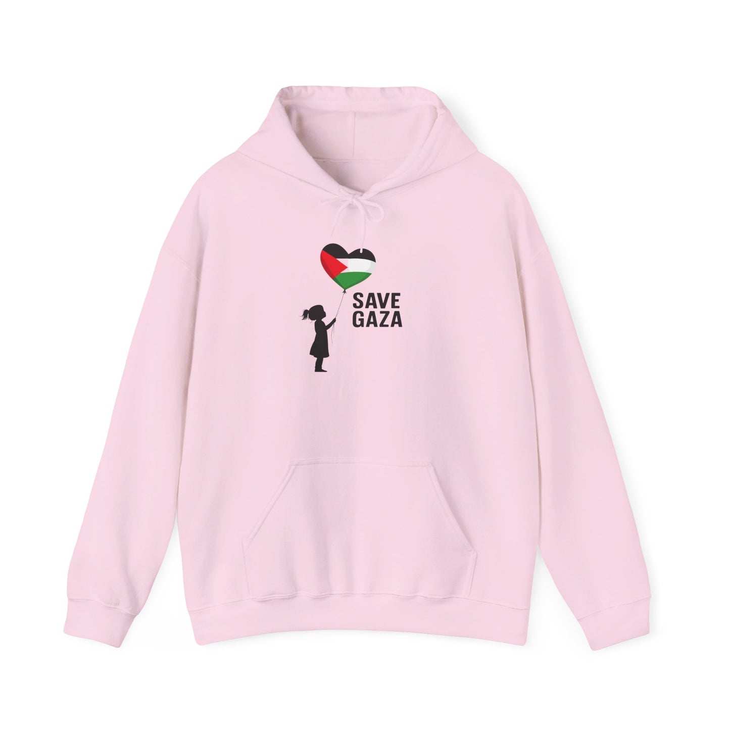 Unisex Heavy Blend Hooded Sweatshirt, Save Gaza, Statement Hoodie, Comfortable Casual Wear, Gift for Activists, Peace Supporters