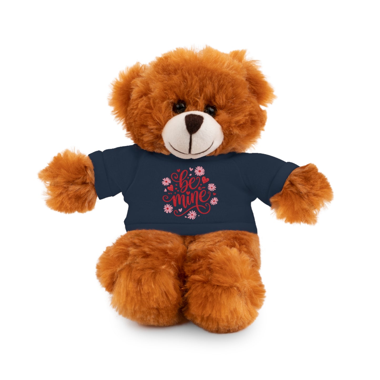 Be Mine Teddy Bear Plush, Valentine's Stuffed Animal with Shirt, Cute Plush Gift for Kids or Couples, Anniversary Love Toy