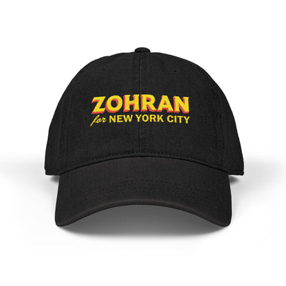 Embroidered Zohran for NYC Hat: Political Cotton Cap