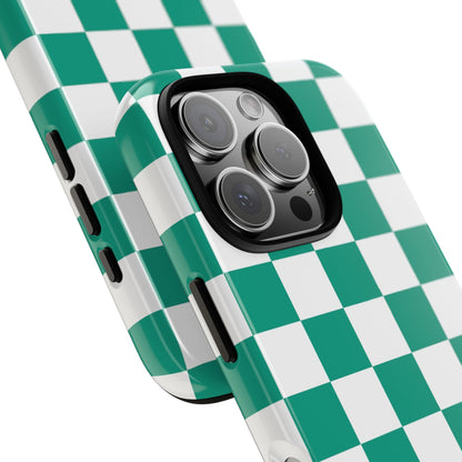 Checkered iPhone Case, Stylish Phone Cover,  Mobile Case For iPhone 17 Pro, 17, 16, 15, 14, 13, 12, 11, X, XR,XS MAX, Chic Gift for Her