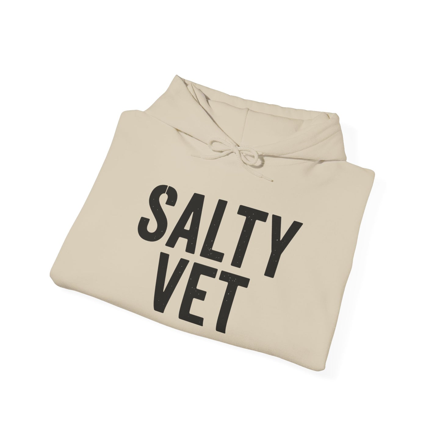 Salty Vet Hooded Sweatshirt, Cozy Unisex Hoodie for Veteran, Perfect Gift for Vets, Veterinarians, Casual Wear