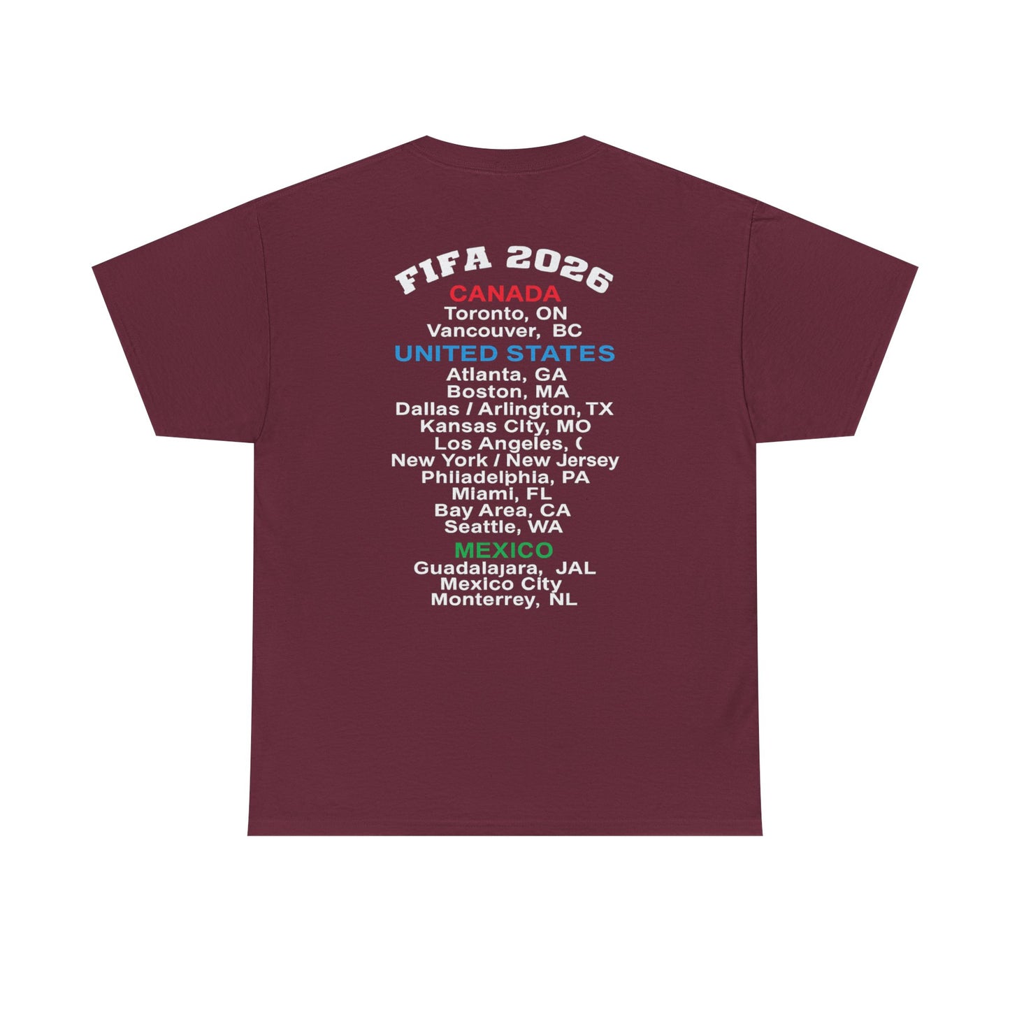World Cup 2026 T-Shirt, Soccer Crest Tee, USA Canada Mexico Host Cities Shirt, Football Fan Apparel, Match Day Outfit, Tournament Gift