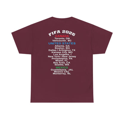 World Cup 2026 T-Shirt, Soccer Crest Tee, USA Canada Mexico Host Cities Shirt, Football Fan Apparel, Match Day Outfit, Tournament Gift