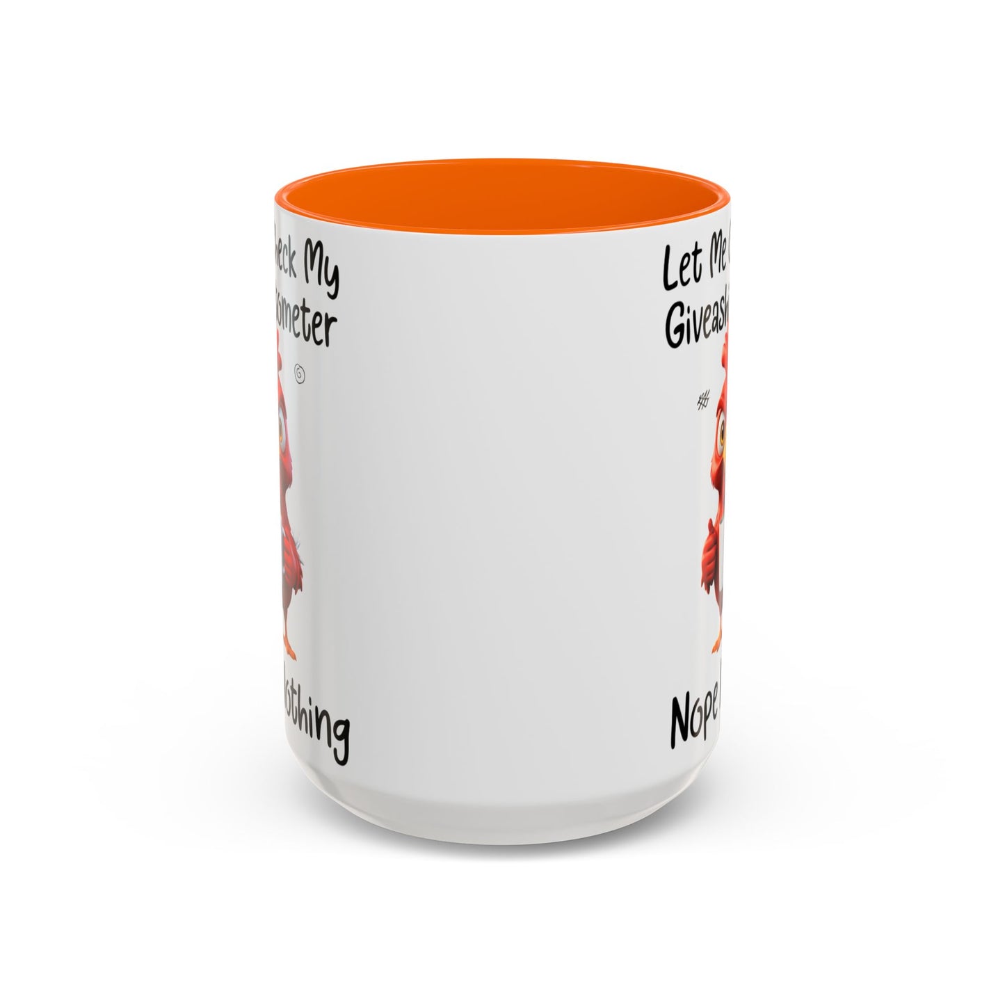 Funny Giveashitometer Mug | Sarcastic Coffee Mug with Rooster | Sassy Office Mug | Gift for Coworkers Friends