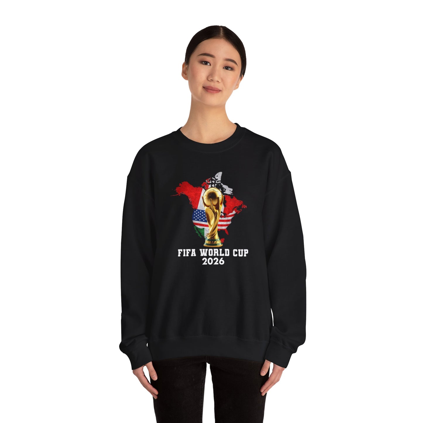 World Cup 2026 Trophy Sweatshirt, USA Soccer Crewneck, Football Fan Pullover, Vintage Soccer Graphic, Match Day Gift