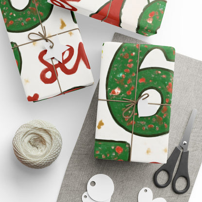 Six Seven Christmas Wrapping Paper, 67 Meme Christmas Gift Wrap, Kids Funny Wrapping Paper, Unique Gift Wrap, Holiday Gift, Gift for Kids