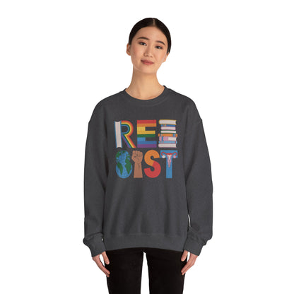 RESIST letter art Sweatshirt | RESIST Equality Sweatshirt | Feminist LGBTQ Pride Pullover | Social Justice Sweater | Empowerment Gift