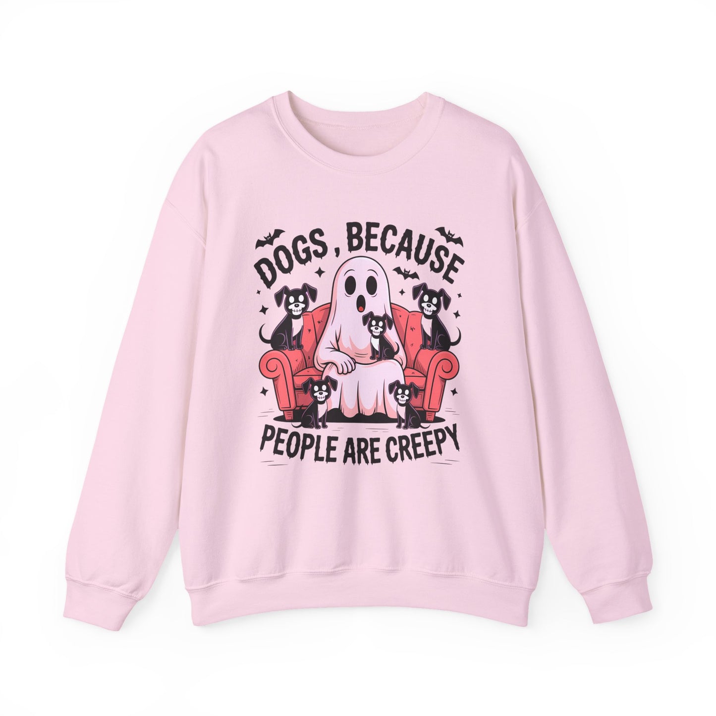 Cozy Ghost Dog Sweatshirt | Unisex Crewneck, Perfect for Pet Lovers, Halloween, Fall Fashion, Gifts for Dog Owners, Cute Dog Sweater, Funny