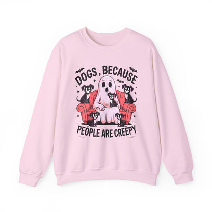Cozy Ghost Dog Sweatshirt | Unisex Crewneck, Perfect for Pet Lovers, Halloween, Fall Fashion, Gifts for Dog Owners, Cute Dog Sweater, Funny
