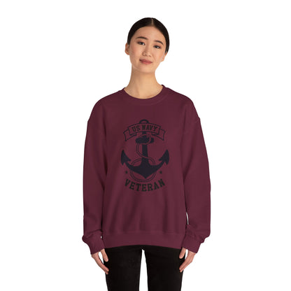 US Navy Veteran Crewneck Sweatshirt, Proud Navy Sweatshirt, Military Pride Apparel, Veteran Gift, Cozy Sweatshirt for Navy Heroes