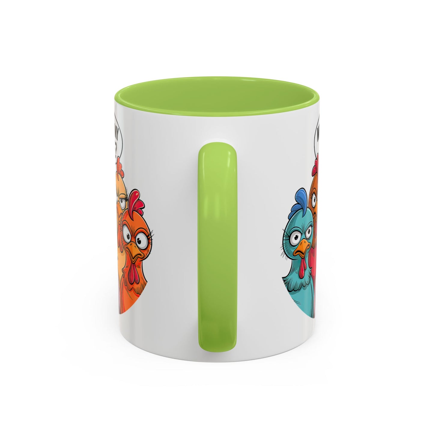 Where Is My Coffee? Chicken Trio Mug | Accent Coffee Mug | Mug for Coffee Lovers | Gift for Coworkers, Friends, and Family