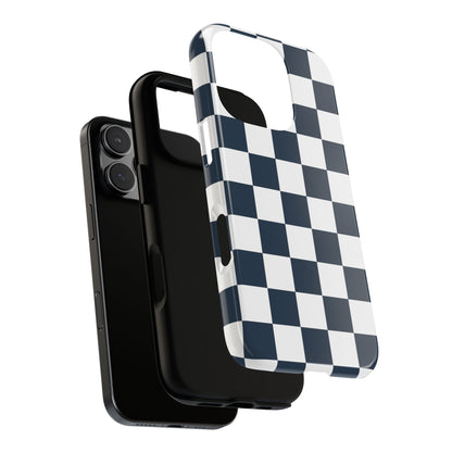 Checkered Pattern iPhone Case, iPhone Cover, Modern iPhone Accessory, Gift for Him, Trendy Mobile Protection