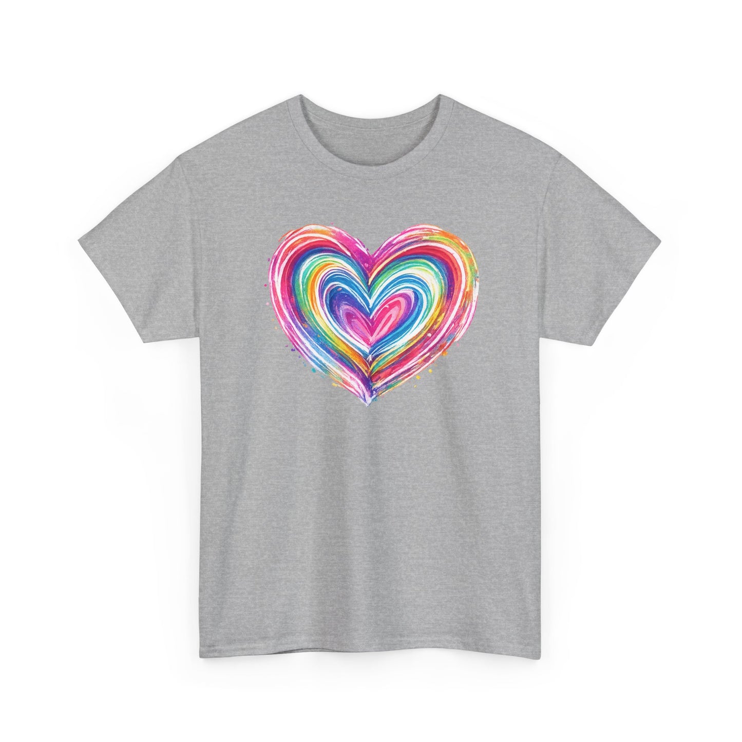 Comfort Colors Cute Heart Shirt, Brushstroke Heart Shirt, Anniversary Gift, Womens Love Shirt, Valentines Day Shirt, Coquette Valentine Tee