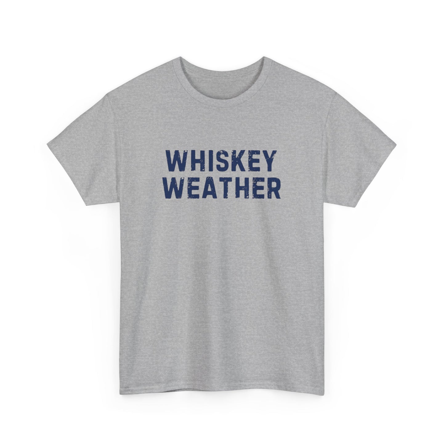 Whiskey Weather Tee, Cotton T-Shirt for Casual Outings, Gift for Beer Lovers, Cozy Fall Apparel, Perfect for Birthdays, Parties