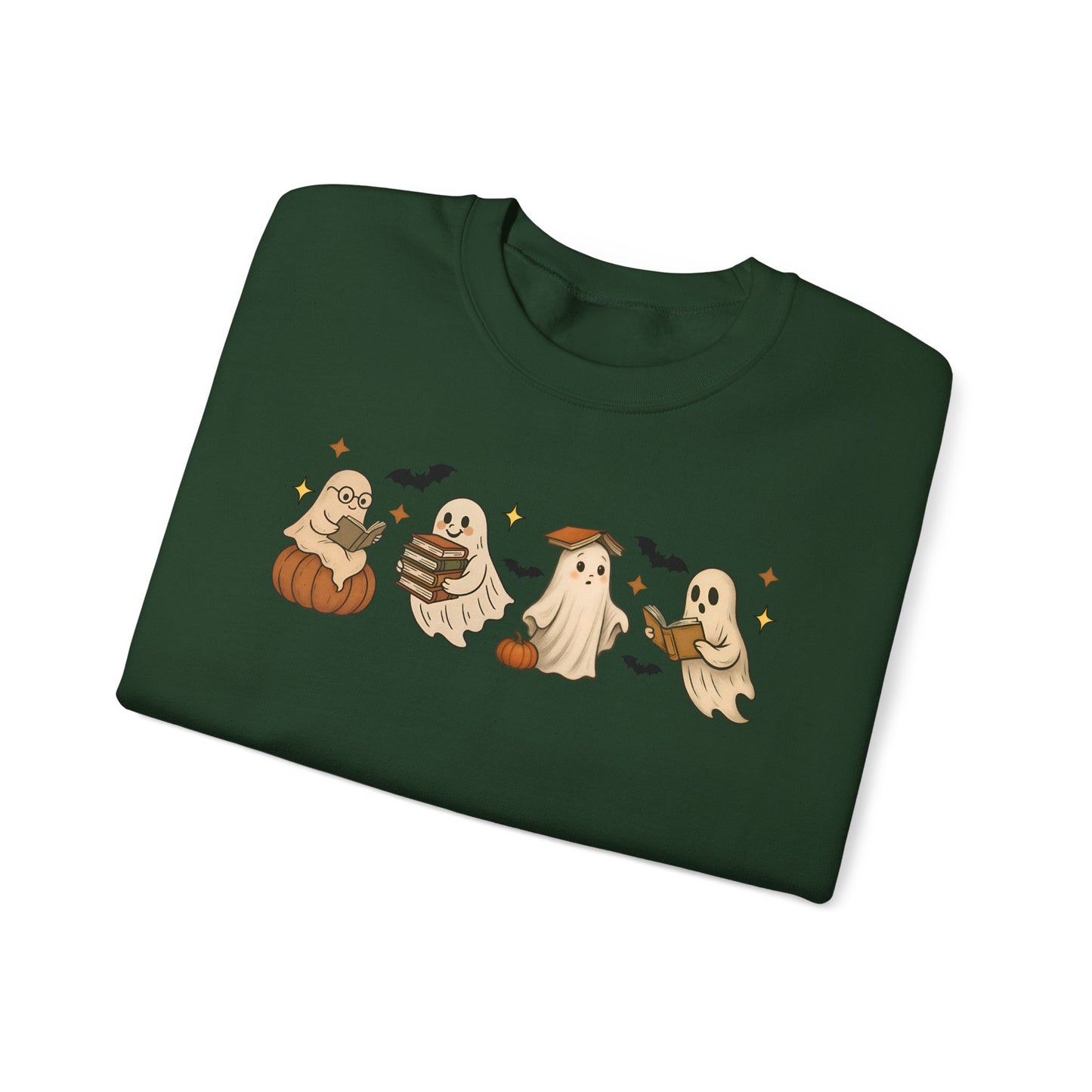 Ghostly Friends Crewneck Sweatshirt, Halloween Ghost Sweatshirt, Halloween Sweatshirt, Unisex Sweatshirt, Cozy Crewneck, Fall Fashion