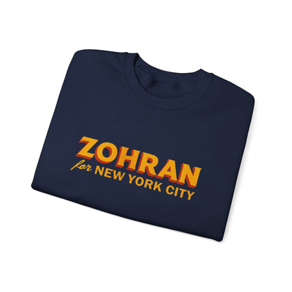 Zohran for New York City Sweatshirt, Vintage NYC Crewneck, Political Graphic Pullover, City Pride Gift | Urban Streetwear