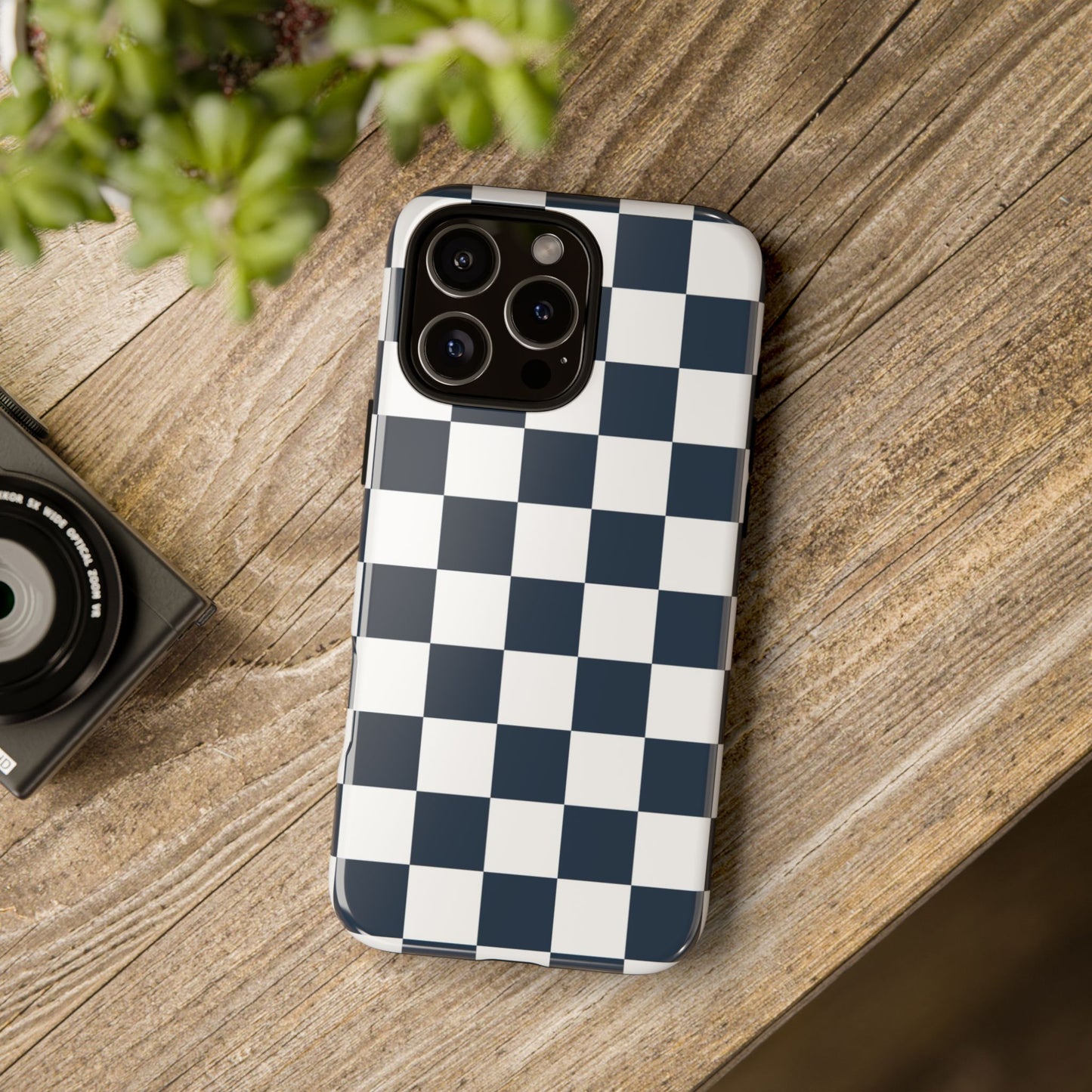Checkered Pattern iPhone Case, iPhone Cover, Modern iPhone Accessory, Gift for Him, Trendy Mobile Protection