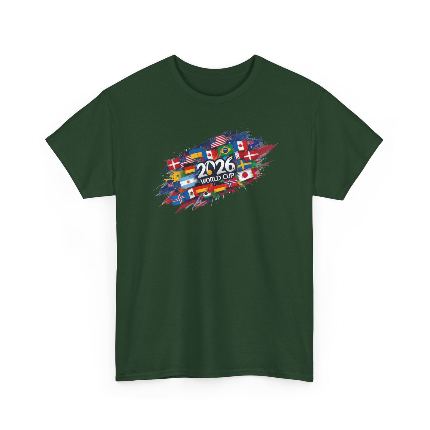 World Flags 2026 Soccer T-Shirt | International Football Graphic Tee | Global Fan Shirt | Colorful Sports Art Top