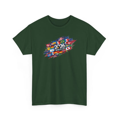 World Flags 2026 Soccer T-Shirt | International Football Graphic Tee | Global Fan Shirt | Colorful Sports Art Top