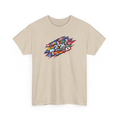 World Flags 2026 Soccer T-Shirt | International Football Graphic Tee | Global Fan Shirt | Colorful Sports Art Top