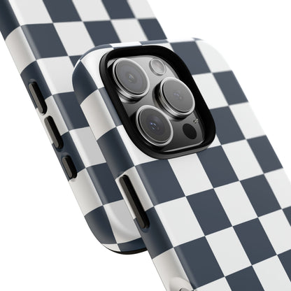 Checkered Pattern iPhone Case, iPhone Cover, Modern iPhone Accessory, Gift for Him, Trendy Mobile Protection