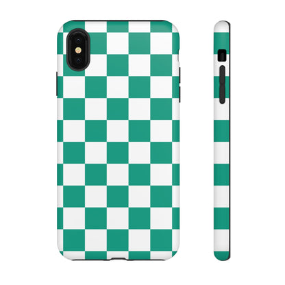 Checkered iPhone Case, Stylish Phone Cover,  Mobile Case For iPhone 17 Pro, 17, 16, 15, 14, 13, 12, 11, X, XR,XS MAX, Chic Gift for Her